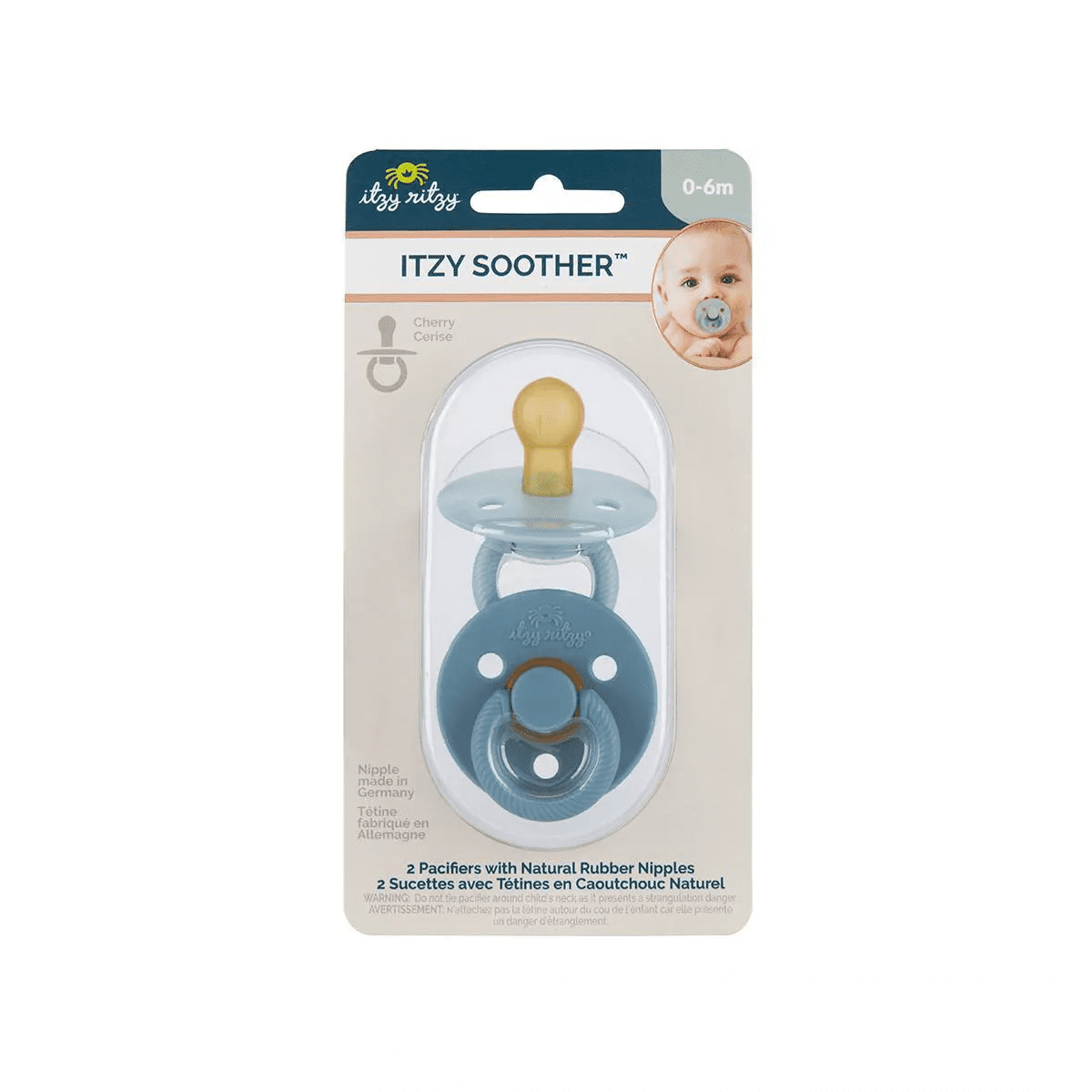 Itzy Ritzy Natural Rubber Pacifier - 2Pk - Image 6