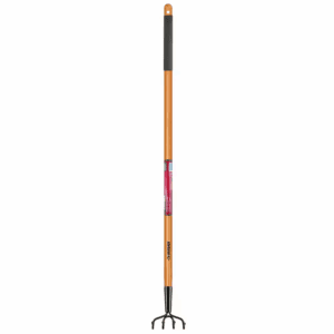 51 In. L Wood Handle 4-Tine Hand Cultivator