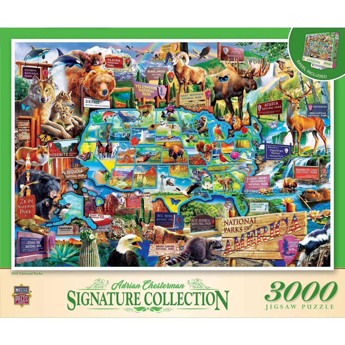 Masterpieces Signature Collection USA National Parks 3000 Piece Jigsaw Puzzle - Flawed