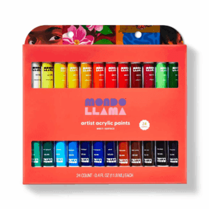 24Ct Artist Acrylic Paints - Mondo Llama™: Non-Toxic Water-Based Craft Paint Set, Multicolor, Adult Use Only