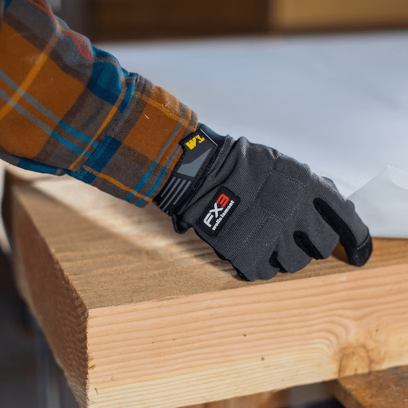 Large Gray Synthetic Leather Utility Gloves 1 -Pairs - Image 4