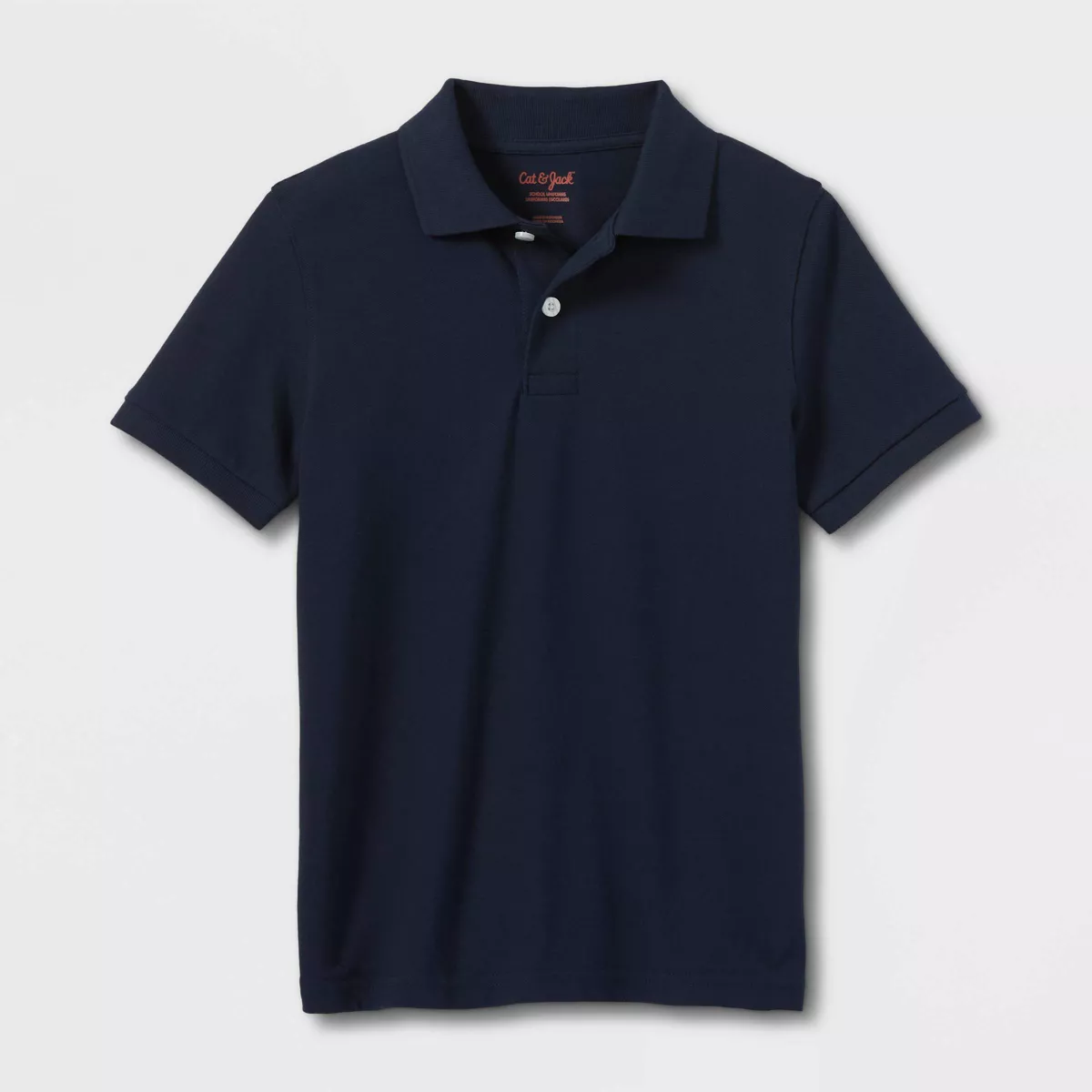 Boys' Short Sleeve Pique Uniform Polo Shirt - Cat & Jack™ - Image 6