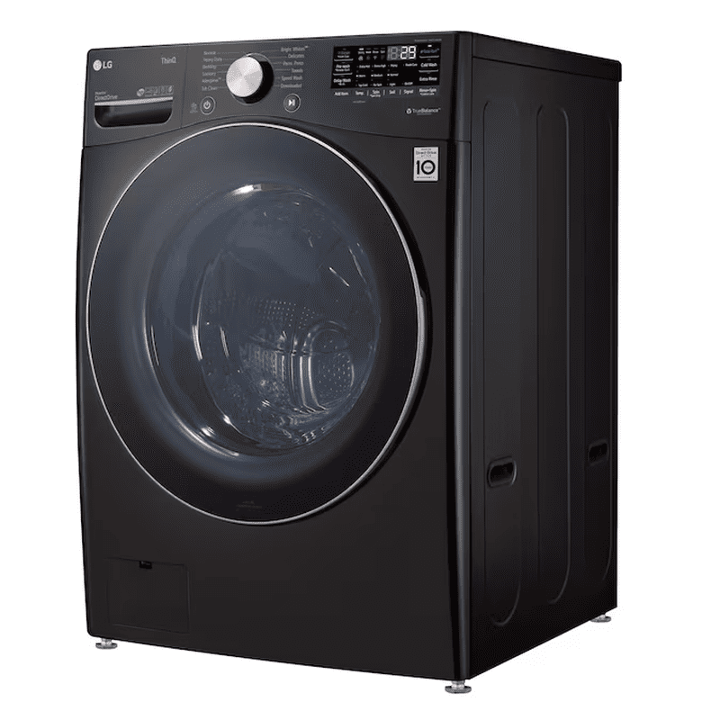 Turbowash 360 High Efficiency Stackable Medium ( 4.5-Cu Ft ) Front-Load Washer with Steam Cycle ( Black Steel ) - Image 13