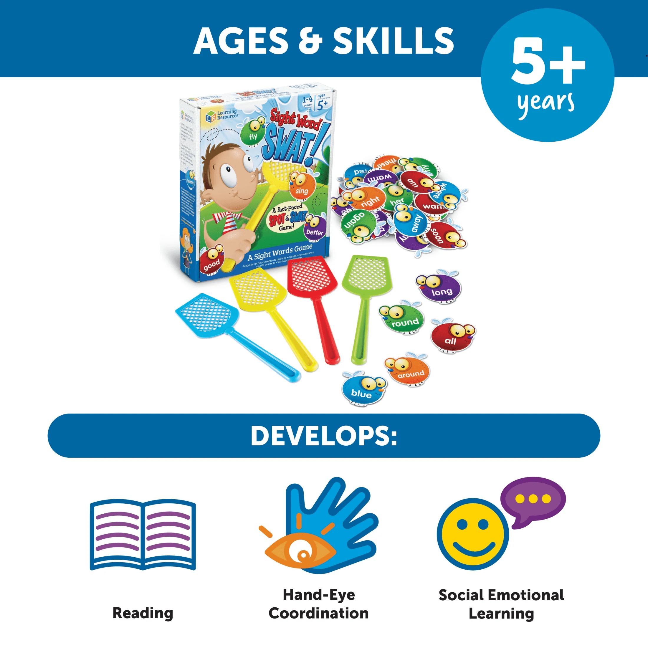 Sight Word Swat a Sight Words Game, Phonics Games, Educational Games 5 and Up - Image 5