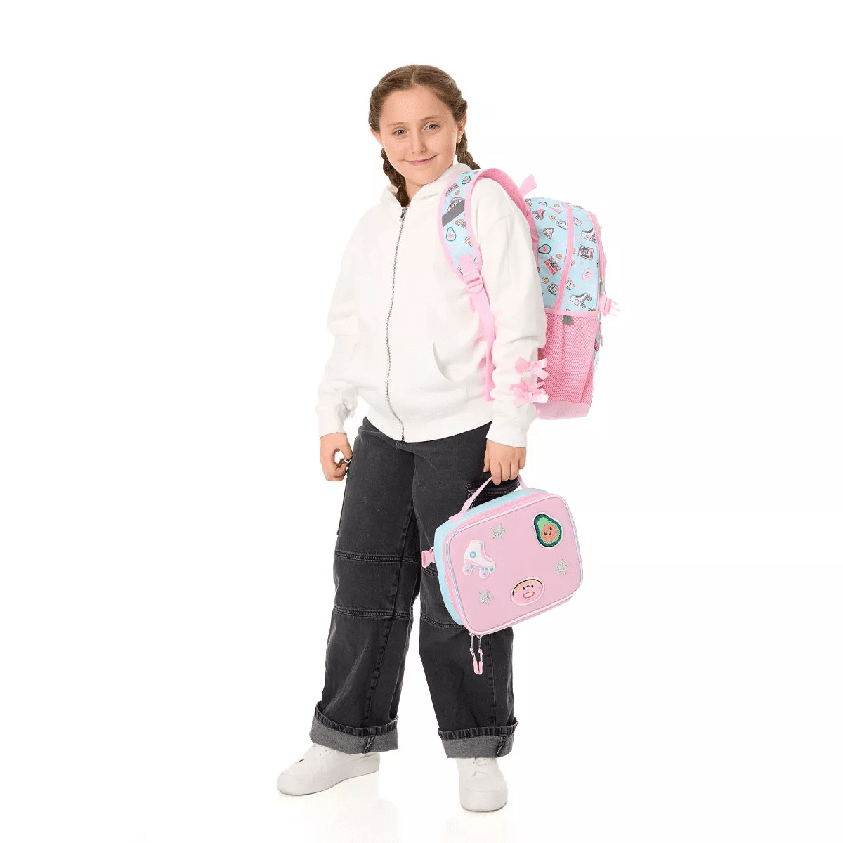 Locker Club Kids' 16L Kids Backpack with Clear Lunch Stationery - Image 11