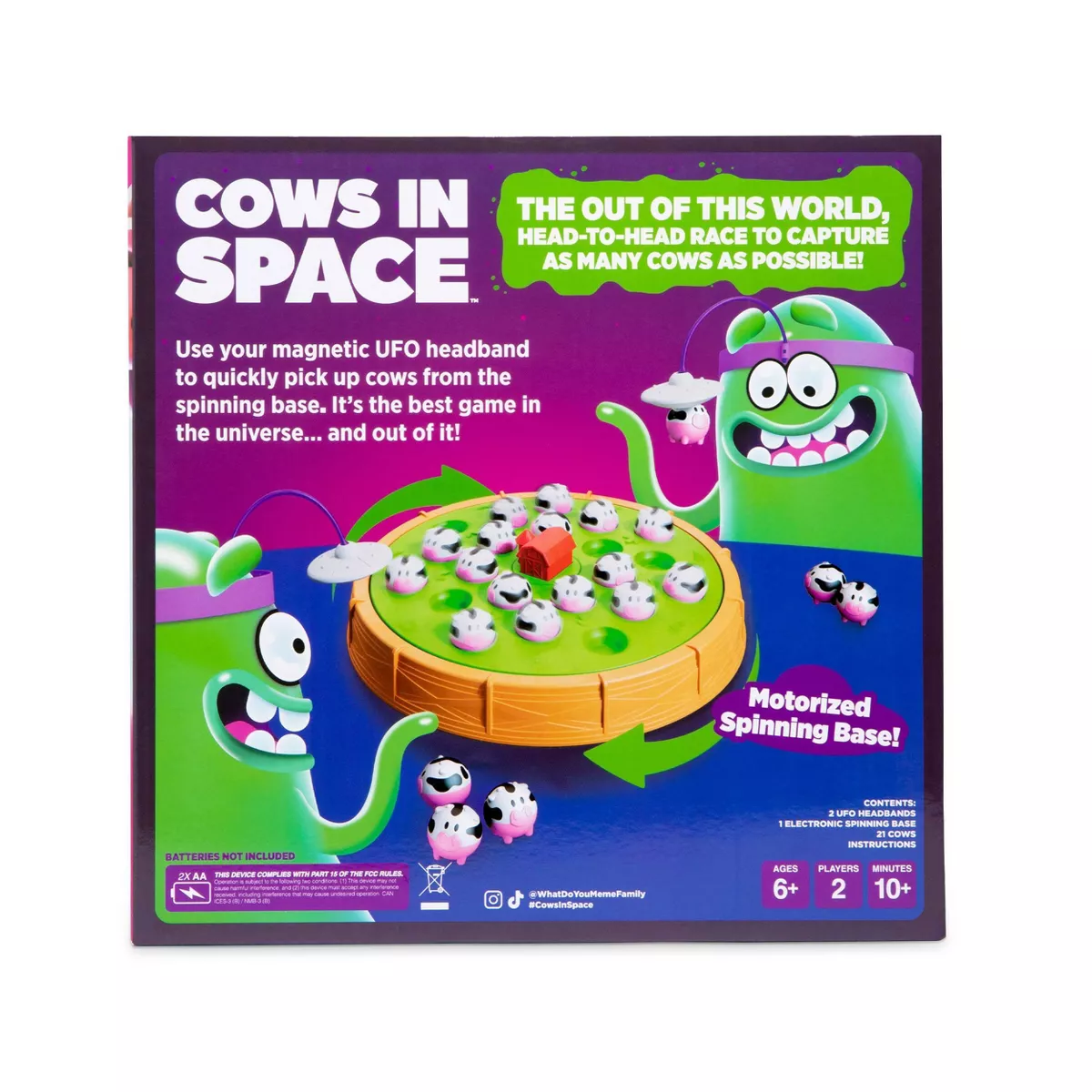 Cows in Space by What Do You Meme?: Educational Electronic Board Game, Animals & Fine Motor Skills, 2 Players - Image 7