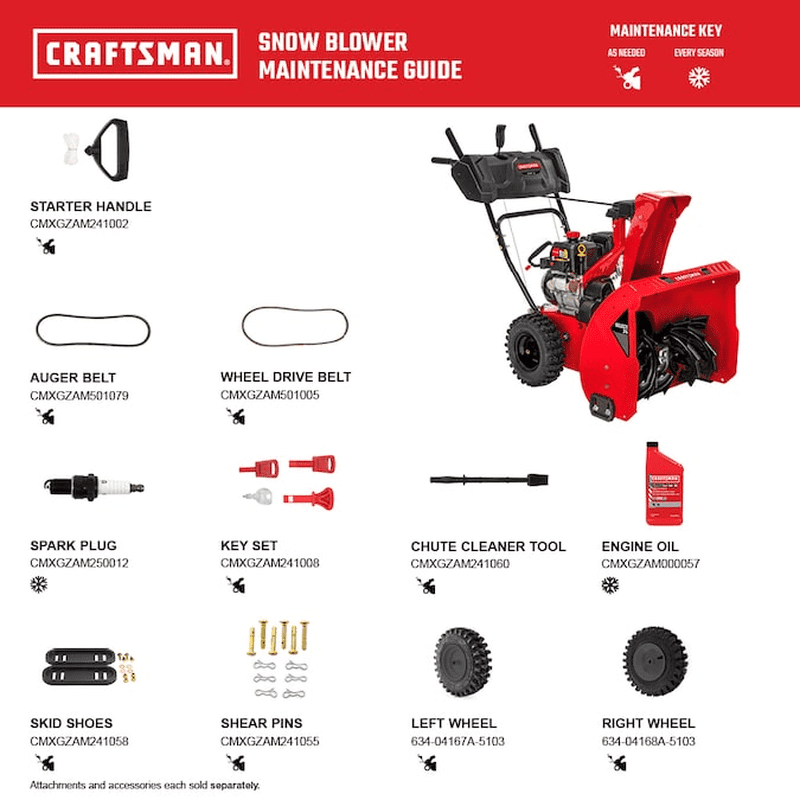24-In Two-Stage Self-Propelled Gas Snow Blower - Image 10