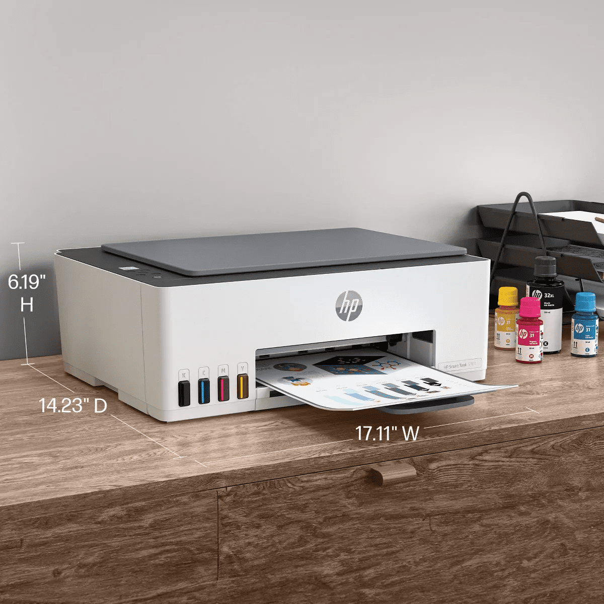HP Smart Tank 5101 Wireless All-In-One Color Refillable Supertank Printer, Scanner, Copier (1F3Y0A) - Image 5