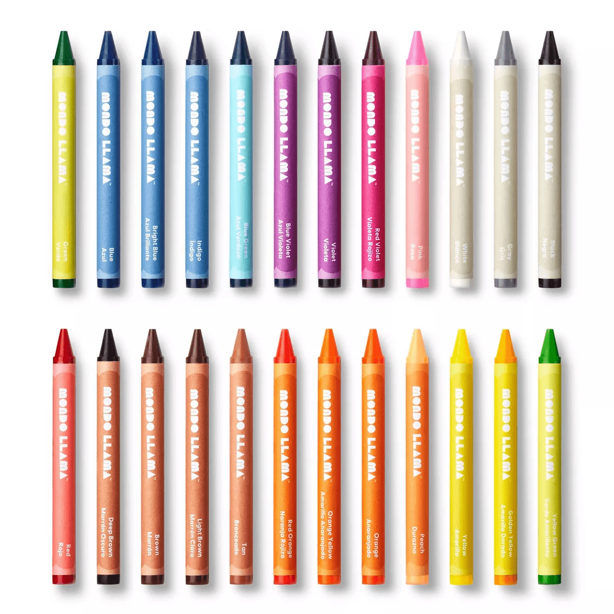 24Ct Crayons Classic Colors - Mondo Llama™: School Supplies for Kids, Low-Odor, Multicolor, Ages 3+ - Image 2