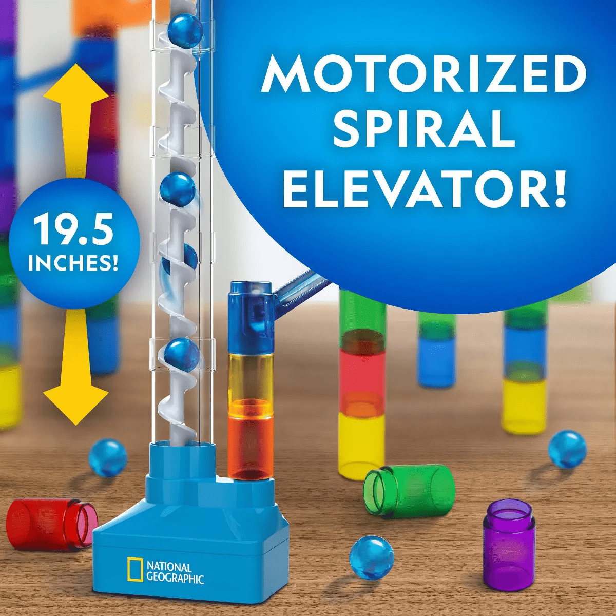 National Geographic 100 PC Marble Run: Creative, Engineering, Physics, Activity Guide Included - Image 3
