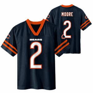 NFL Chicago Bears DJ Moore Boys' Short Sleeve Jersey