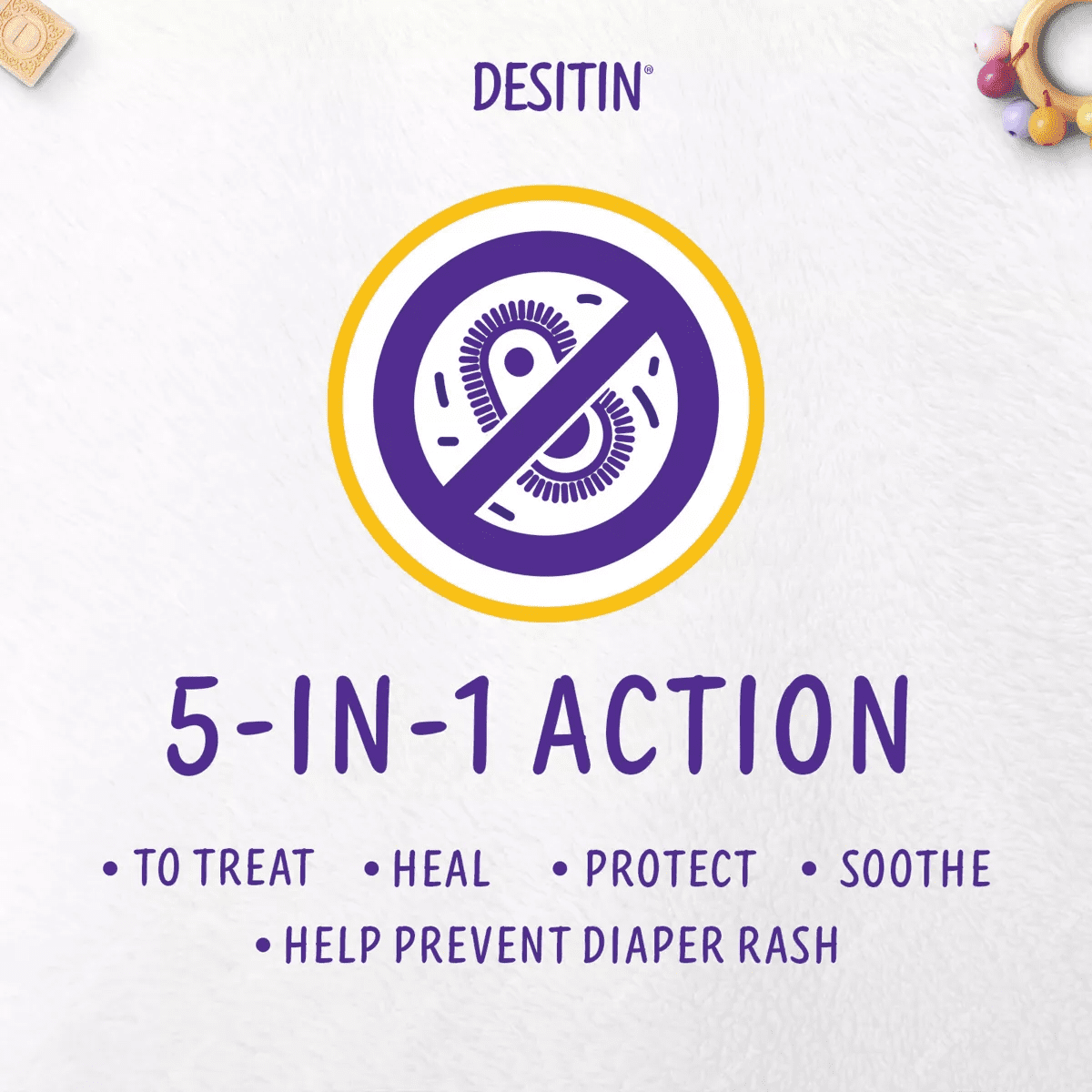 Desitin Maximum Strength Baby Diaper Rash Cream with Zinc Oxide - 4Oz - Image 6