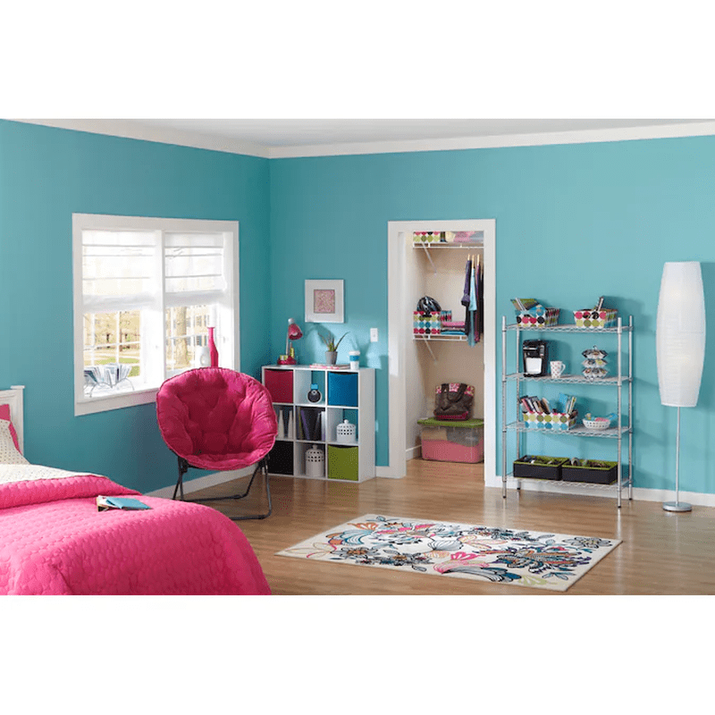 4 -Tier Chrome Metal Utility Shelving Unit with Wire Shelves ( 35.7-In W X 14-In D X 53-In H ) - Image 5