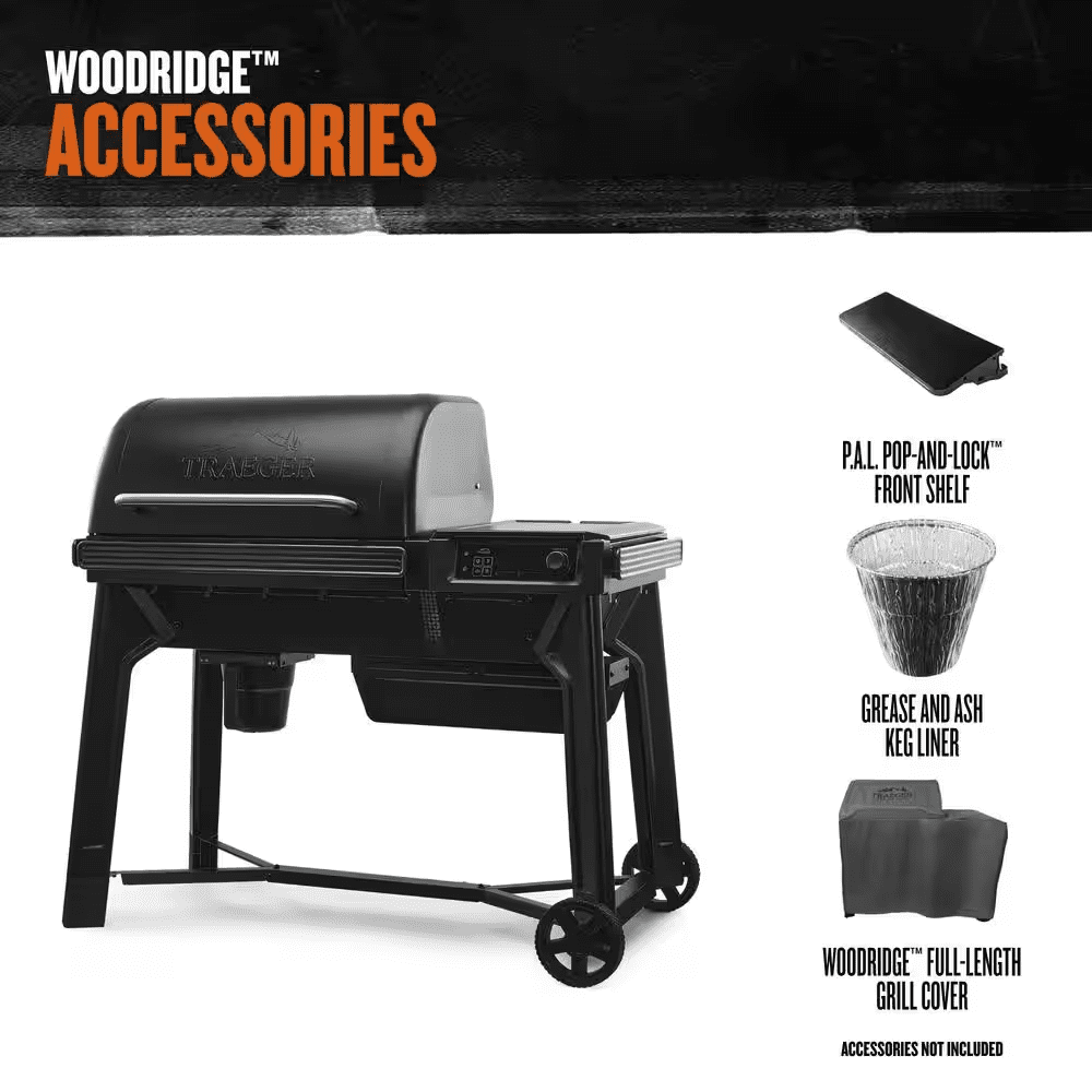 Woodridge Wi-Fi Pellet Grill and Smoker in Black - Image 11
