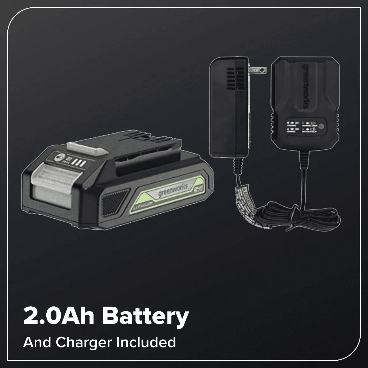 Greenworks POWERALL 24V Cordless 5In Orbital Sander with 2Ah Battery and Charger - Image 6