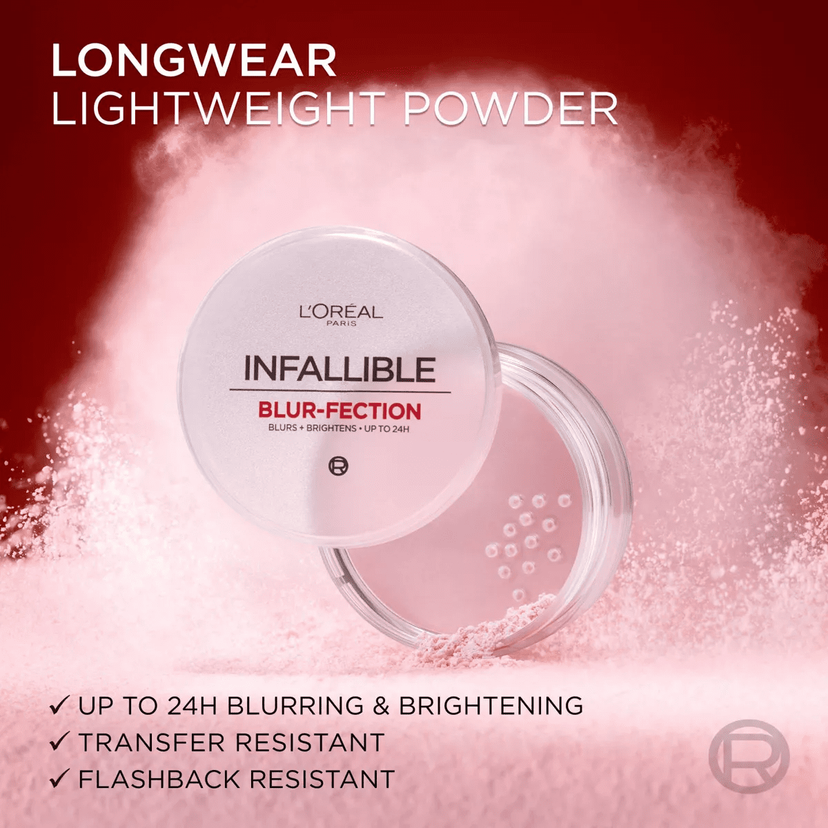 L'Oreal Paris Infallible Blur-Fection Longwear Loose Setting Powder - 0.21Oz - Image 6