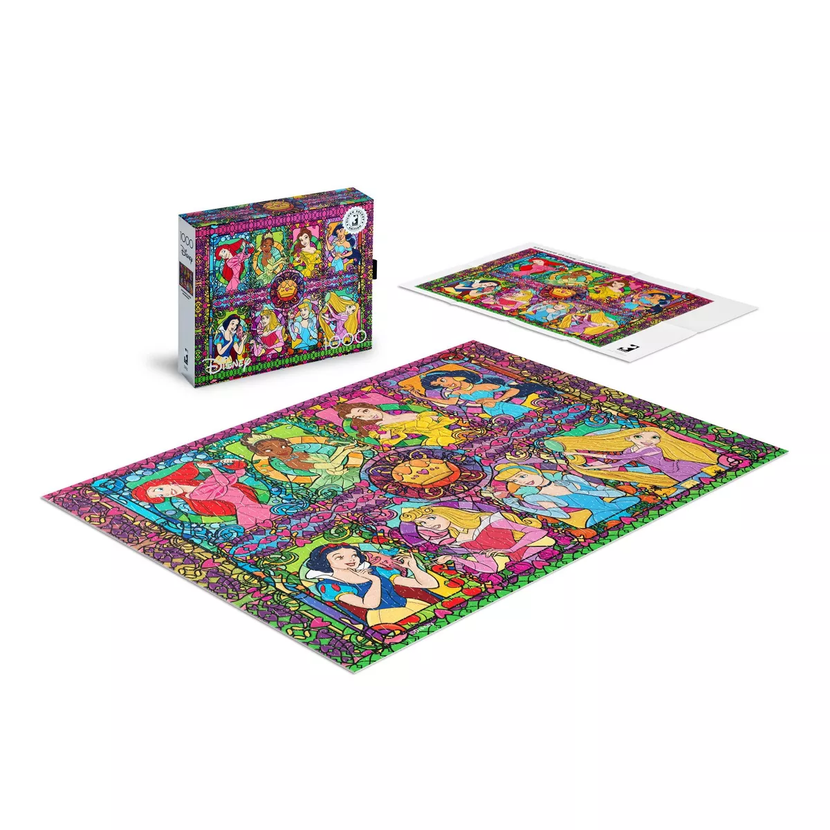 Silver Select Disney Princess Collage 1000Pc Puzzle: Buffalo Games Educational Jigsaw, Fantasy Theme - Image 2