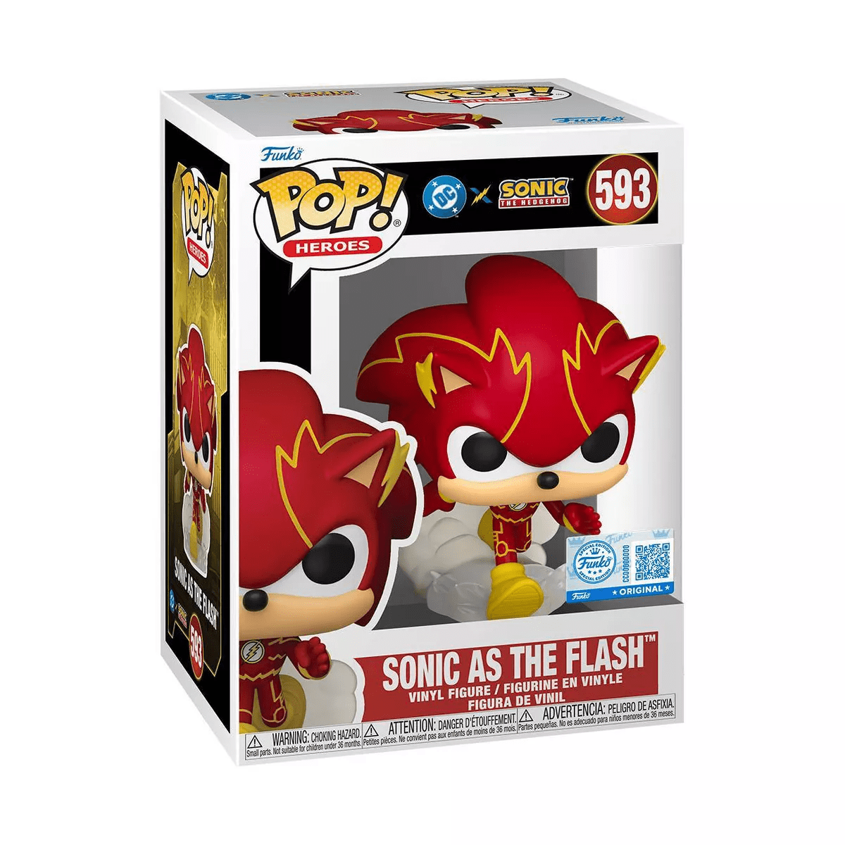Funko POP! Heroes: DC Justice League and Sonic - Sonic/Flash Figure - Image 2