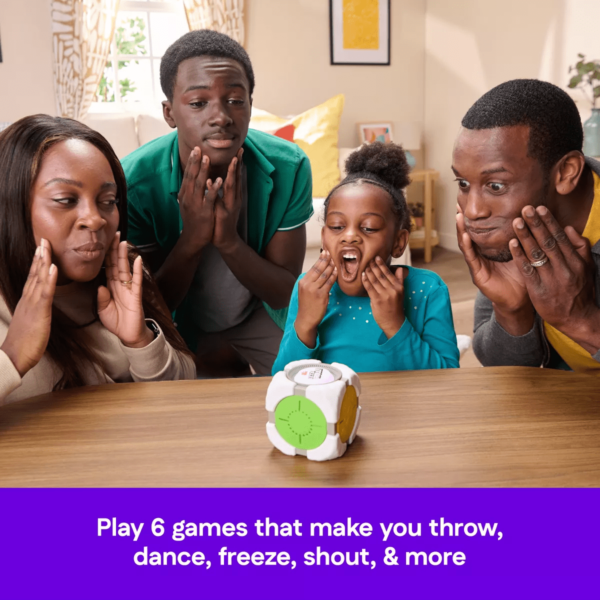 Spin Master Games Beat the Parents Let’S Roll! 6-In-1 Electronic Game Cube - Image 3