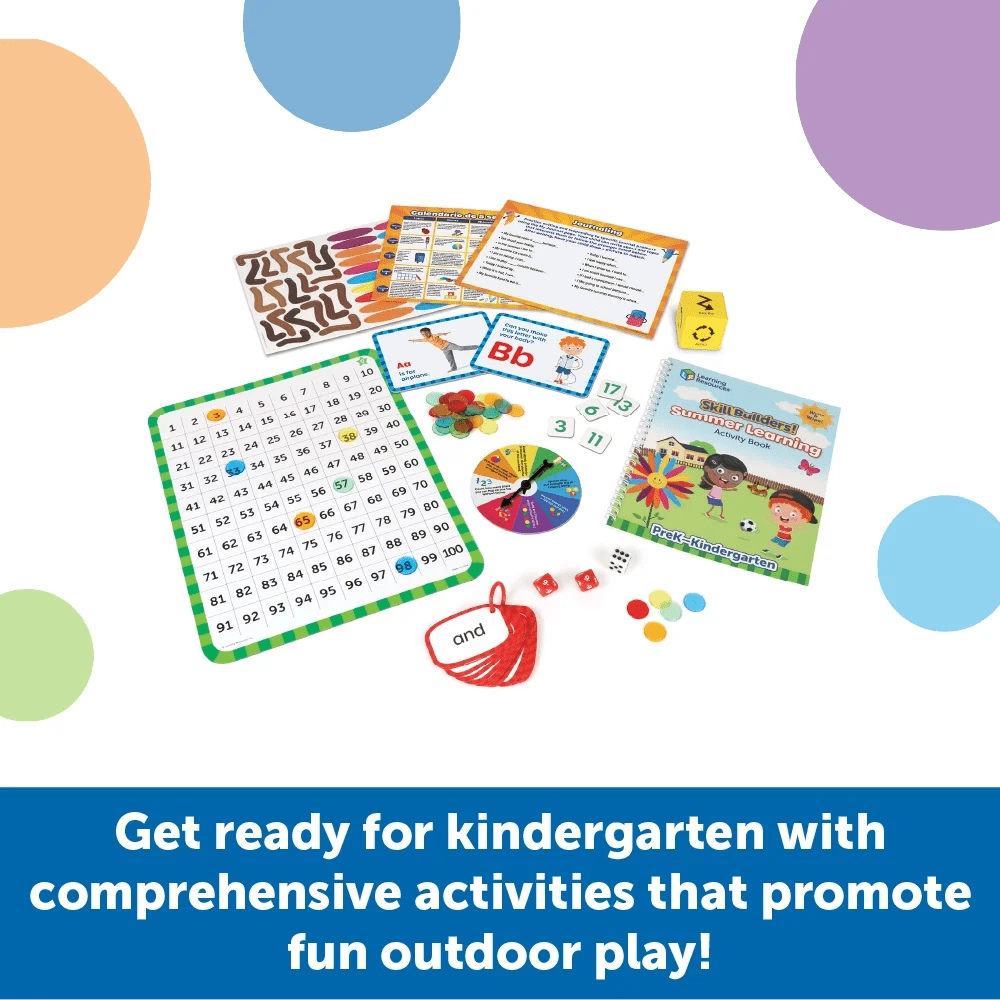Skill Builders! Summer Learning Activity Set - Math Games, Preschool Learning Toys for Kids Ages 4+ - Image 2