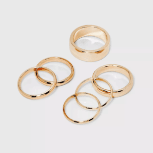 Band Ring Set 6Pc - a New Day Gold