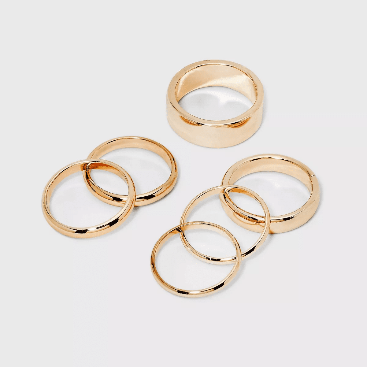 Band Ring Set 6Pc - a New Day Gold