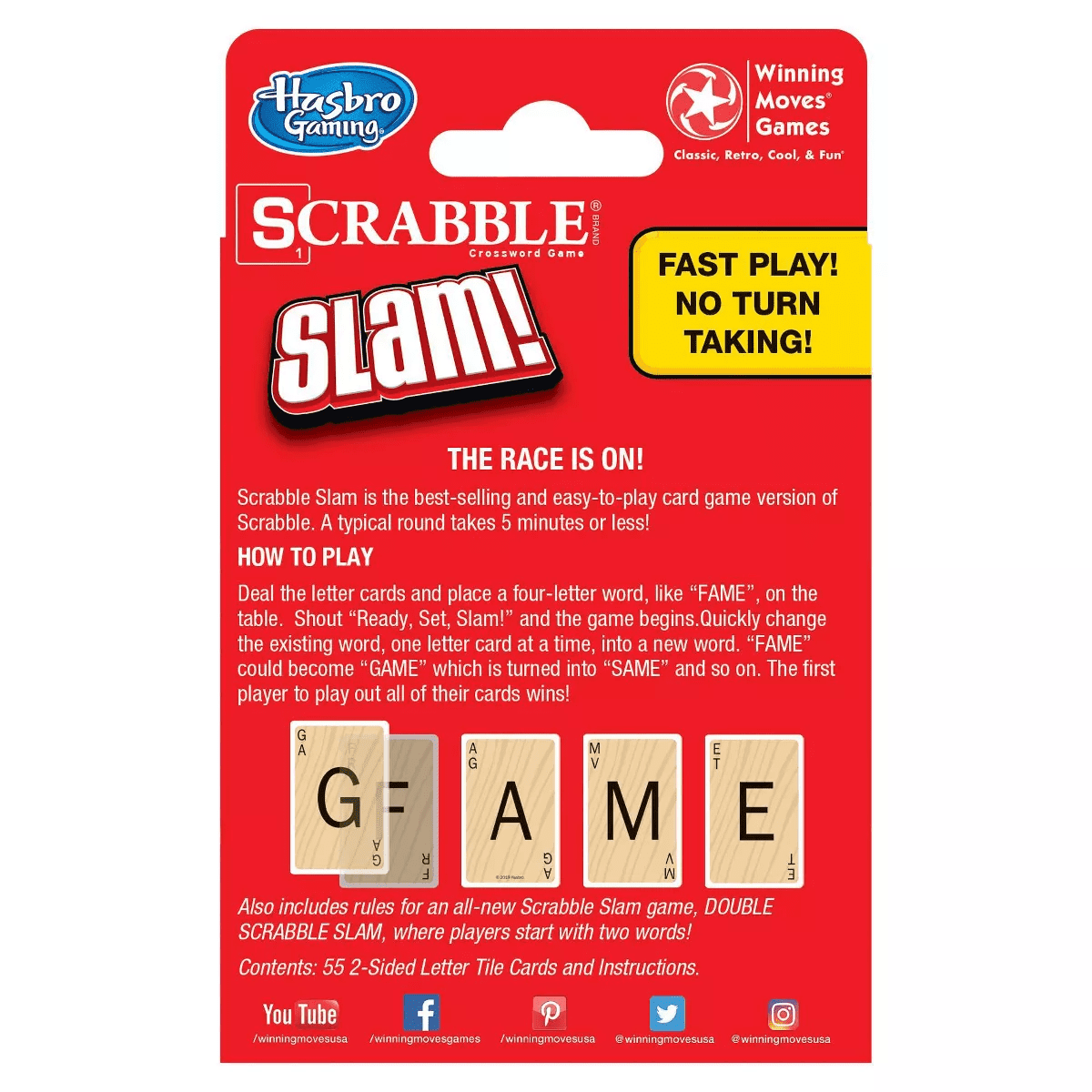 Winning Moves Scrabble Slam Card Game - Image 2