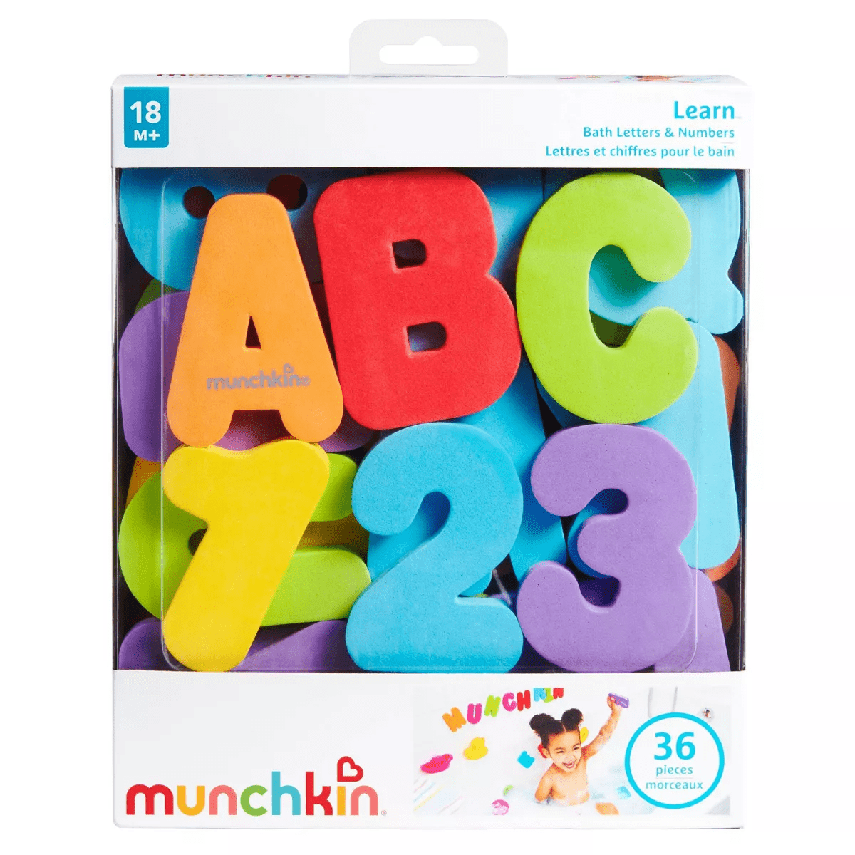 Munchkin Bath Letters and Numbers - 36Ct Bath Toy Set - Image 6