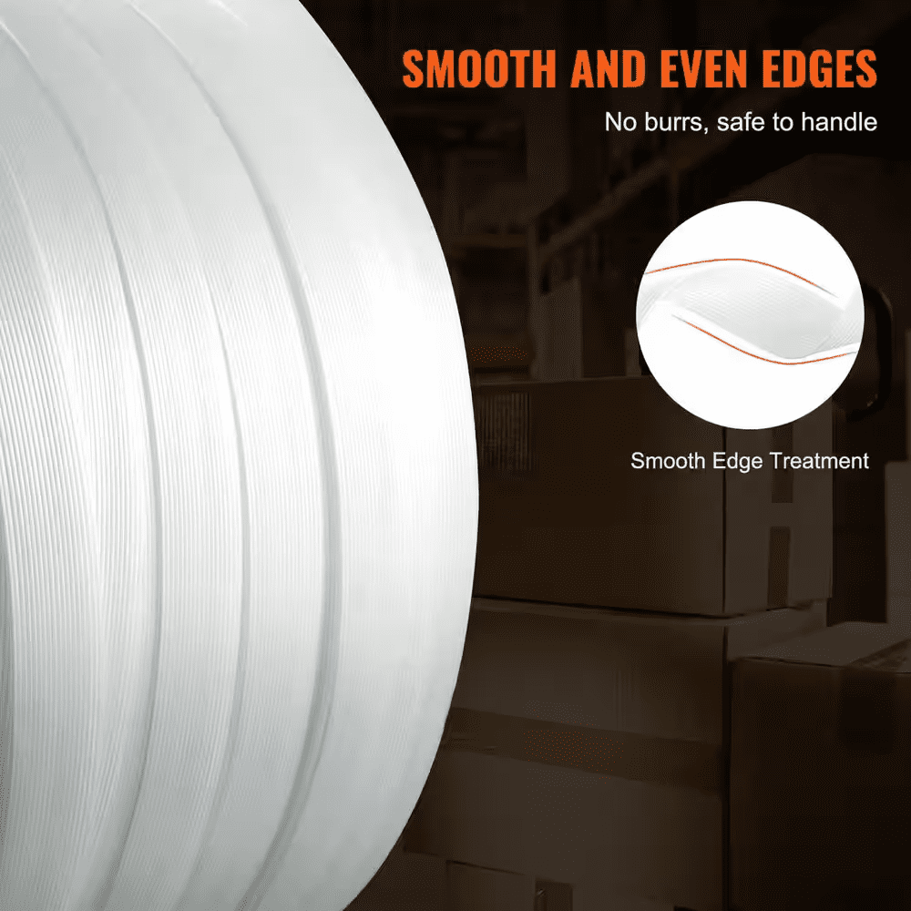 Packaging Woven Cord Strapping Roll, 330 Ft. Length X 3/4 In. Width X 0.03 In. Thickness, 1,763 Lbs. Break Strength - Image 4