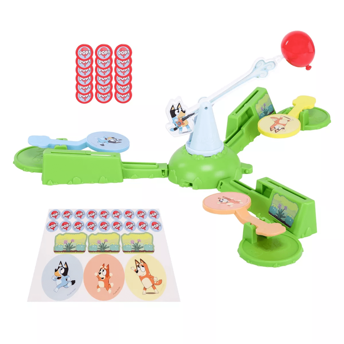 Bluey Keepy Uppy Game: Educational Focus on Motor Skills, Action Board Game, 2-3 Players, Includes Tokens - Image 2