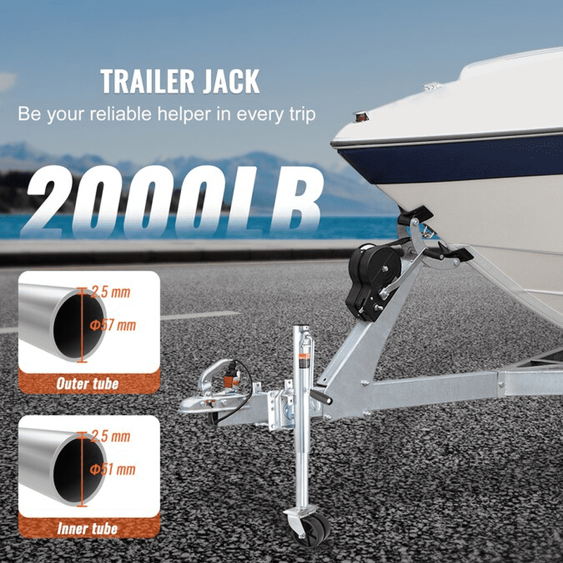 Silver 0.9-Ton Steel Forklift Jack - Image 6