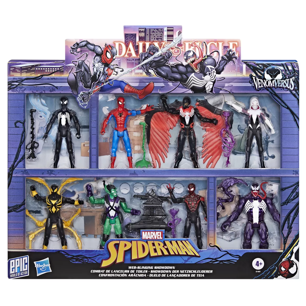 Marvel Spider-Man Venom Vs Epic World of Action Web-Slinging Showdown - Image 3