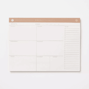 52 Page Special Rule Weekly Tear off Planner 10" X 7.5" Mauve - Threshold™: Journal, Notebook, Office Supplies, Stationery