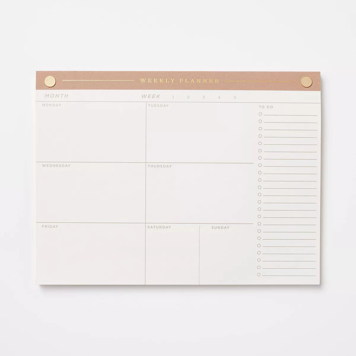 52 Page Special Rule Weekly Tear off Planner 10" X 7.5" Mauve - Threshold™: Journal, Notebook, Office Supplies, Stationery