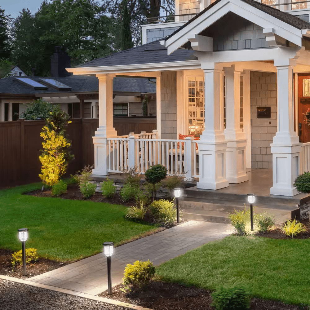 Capri Outdoor Solar Integrated LED Path Light Black High Brightness Weather Resistant Path Light (1-Pack) - Image 3