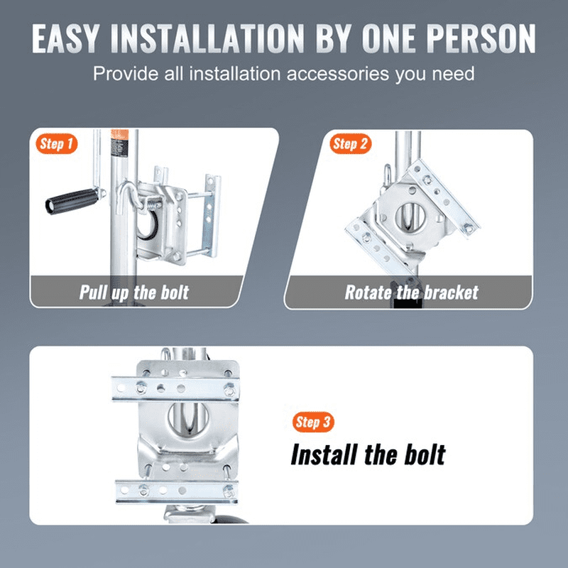 Silver 0.9-Ton Steel Forklift Jack - Image 2