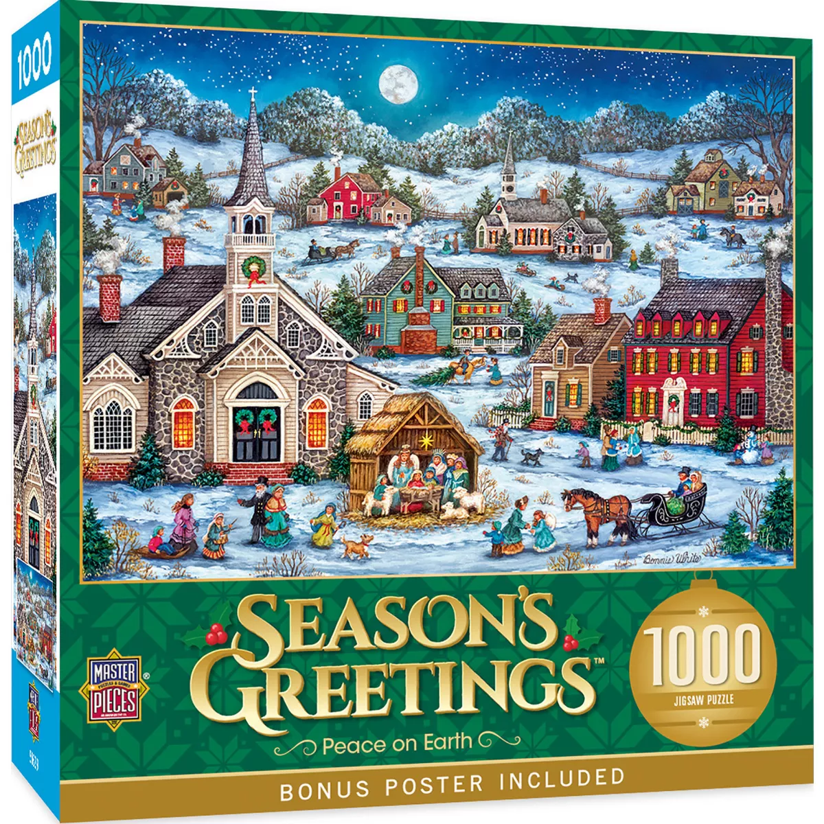Masterpieces 1000 Piece Christmas Jigsaw Puzzle - Peace on Earth - Image 2