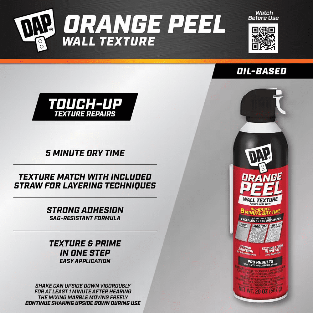Spray Texture 20 Oz. Orange Peel Oil Based Wall Texture Quick Repair (6-Pack) - Image 2