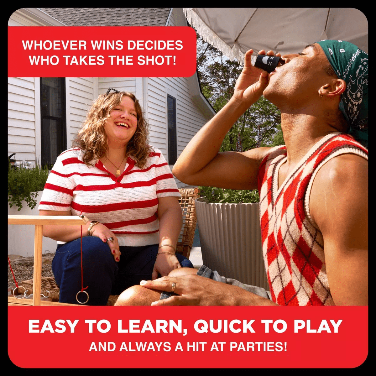 Buzzed 4 Way Hook & Ring by What Do You Meme?: Creative Thinking Party Game with Tokens and Wooden Pieces - Image 6