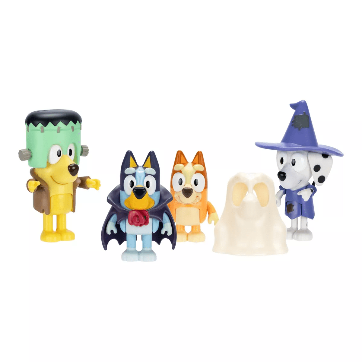 Bluey Costume Party Figures 4Pk: Articulated Plastic Mini Figurines & Bluey Toys Collection - Image 5
