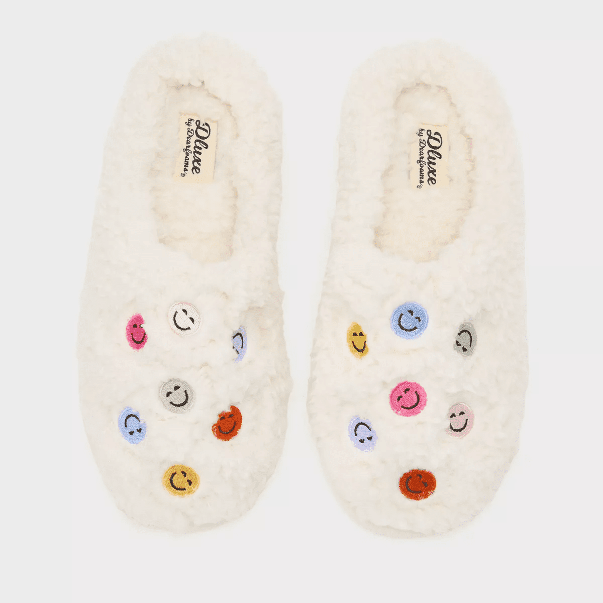 Dluxe by Dearfoams Women'S Smiley Slide Slippers - Image 5