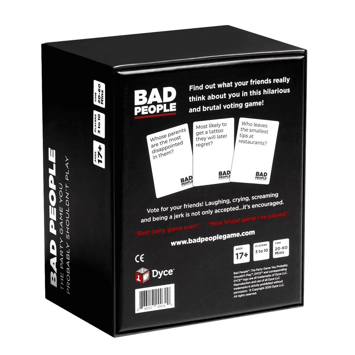 Bad People Board Game: Dyce Games Party Cards for Creative Thinking, 3+ Players, 30-60 Min Play - Image 2