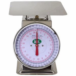44 Lb. Stainless Steel Analog Food Scale