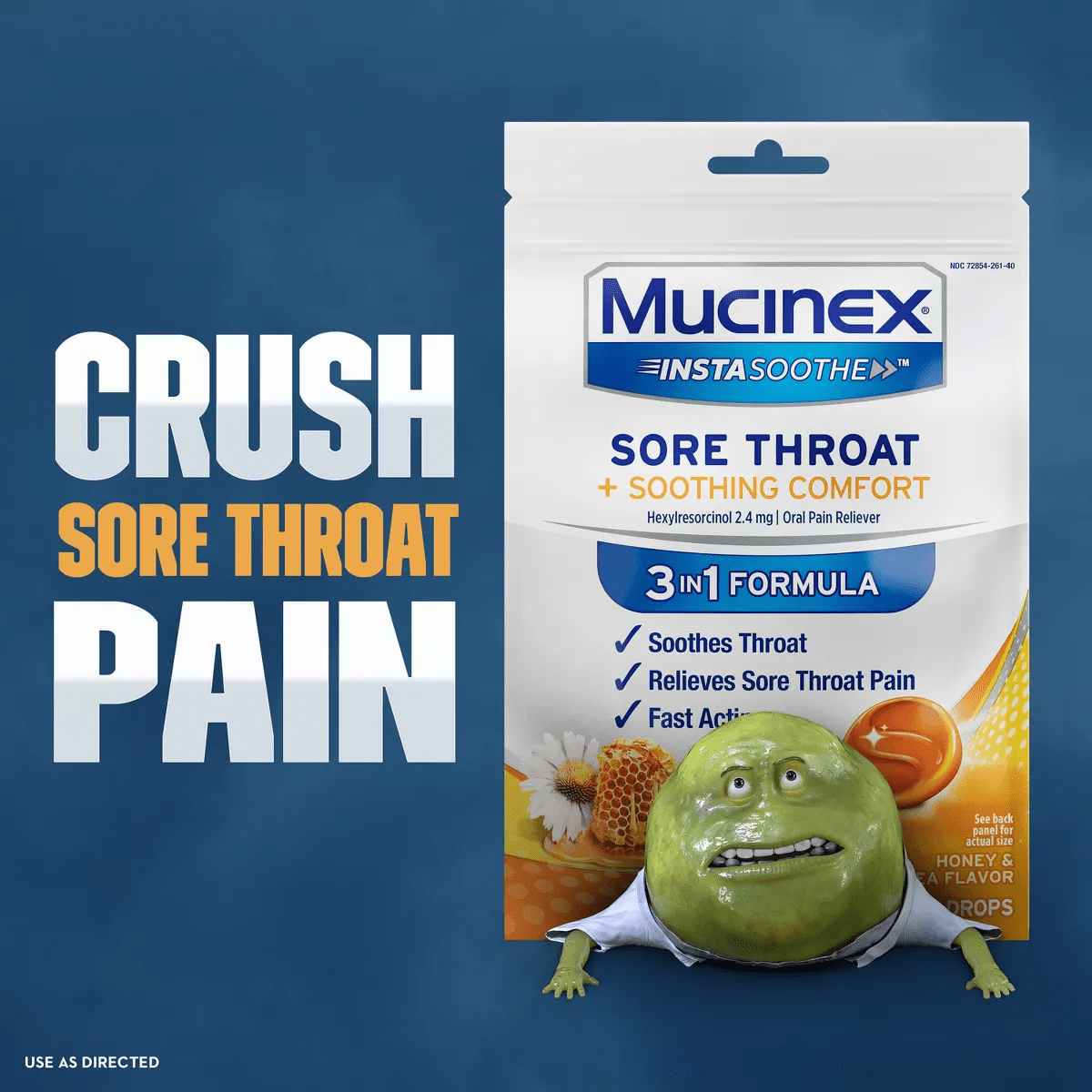 Mucinex Instasoothe Sore Throat Medicated Drops - Honey & Echinacea - 40Ct - Image 7