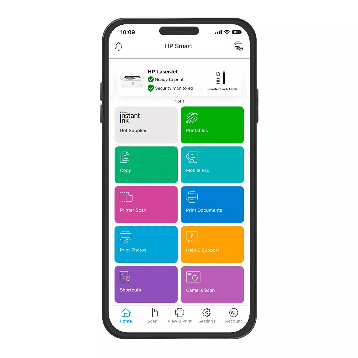 HP Laserjet M110W Wireless Black and White Laser Printer (7MD66F - Image 5