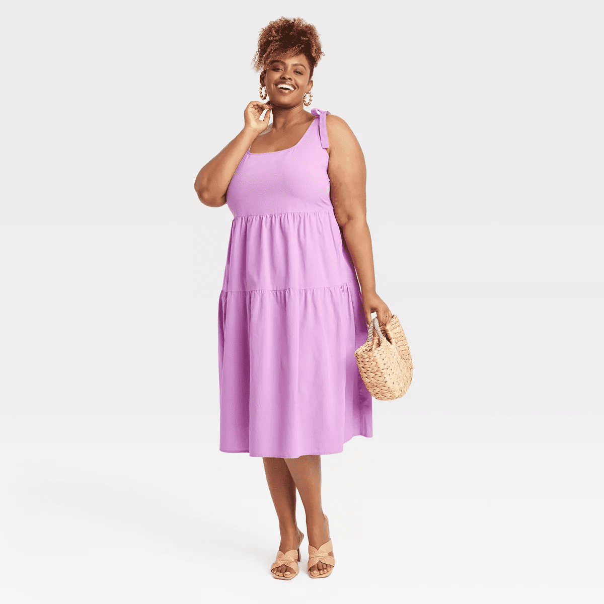 Smooth Band and Ball Ring Set 3Pc - a New Day Gold - Image 2