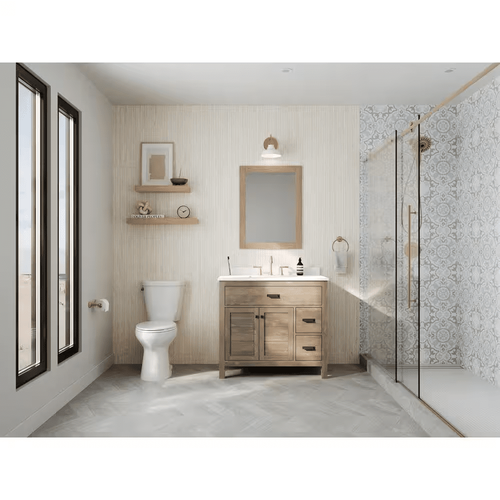 12 Inch Rough in Two-Piece 1.1 GPF/1.6 GPF Dual Flush Elongated Toilet in White Seat Included - Image 11