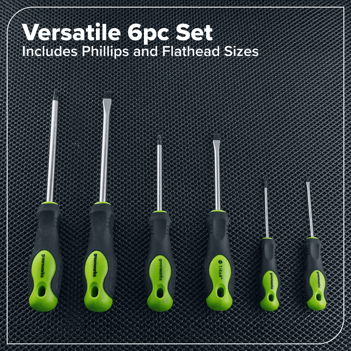 Greenworks 6Pc Household Screwdriver Set - Image 2