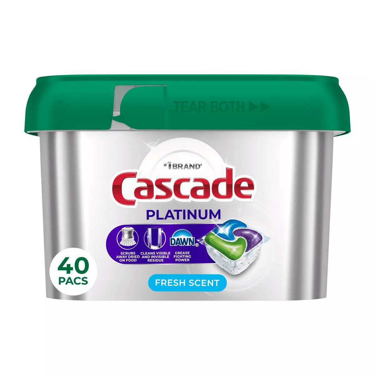 Cascade Platinum Action Pacs Dishwasher Detergent - Fresh - Image 12