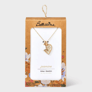 Bella Uno Bellissima 14K Gold Dipped Jasmine with Mother of Pearl Pendant Necklace - Gold